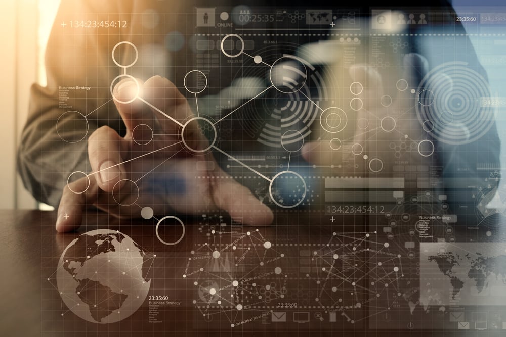 businessman hand working with modern technology and digital layer effect as business strategy concept businessman hand working with modern technology and digital layer effect as business strategy concept